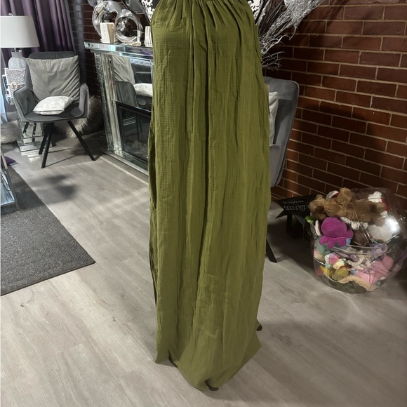 Elegant Olive Green Maxi Skirt - Picture 1 of 7